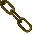 Gec Mr. Chain Plastic Chain, 3/4in Link, 25'L, HDPE, Khaki Gold 00007-25